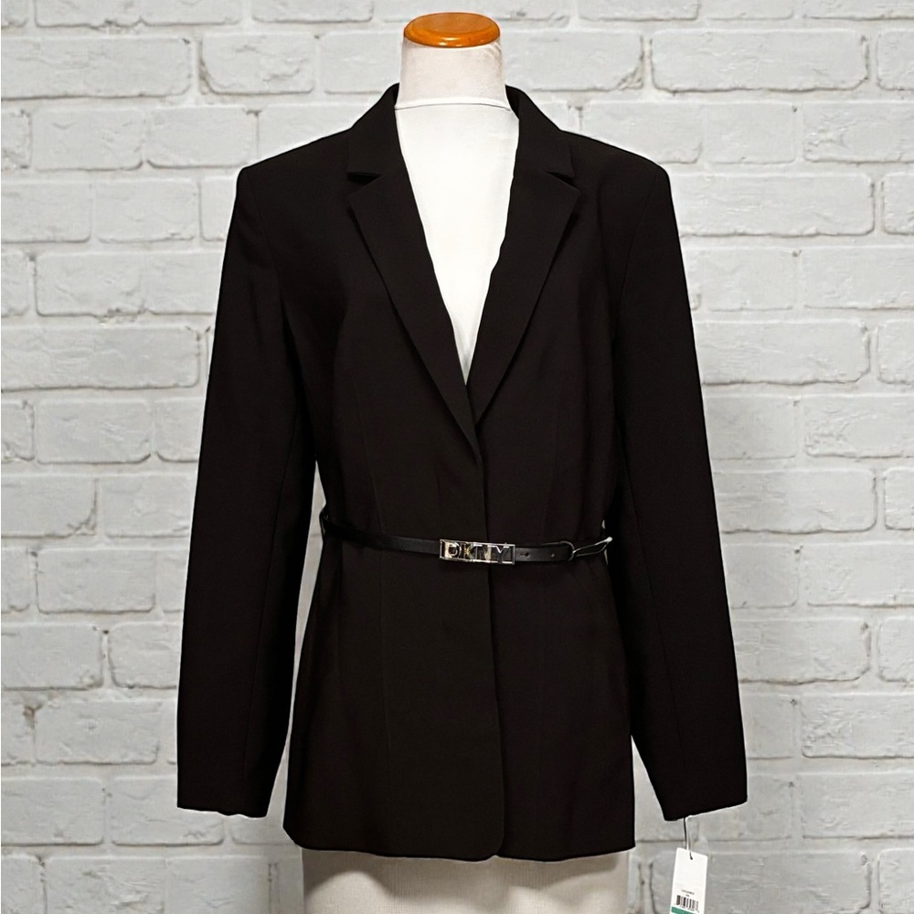 DKNY Black Women's Blazer with Belt
